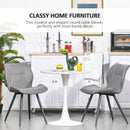 Modern Round Dining Table Leisure Coffee Bistro Table with Metal Base for Kitchen & Dining Room, Faux White Marble Room
