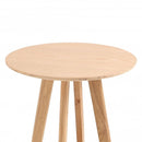 Round Cocktail Bar Table Dinning Table With Wood Legs For Pub, Dining Room, Kitchen & Home Bar