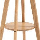 Round Cocktail Bar Table Dinning Table With Wood Legs For Pub, Dining Room, Kitchen & Home Bar
