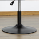 Swivel Bar Stool Fabric Dining Chair Dressing Stool with Tub Seat, Back, Adjustable Height, Grey Seat