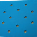 HOMCOM Aluminium Alloy 6-Level Non-Slip Bathroom Stool w/ Drainage Blue