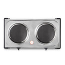 Lewis's Hotplate Twin - Stainless Steel