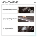 Vintage Style PU Leather Chaise Deluxe Faux Longue Sofa Bed Bolster Cushion - Dark Brown