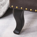 Vintage Style PU Leather Chaise Deluxe Faux Longue Sofa Bed Bolster Cushion - Dark Brown