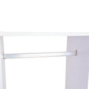 Particle Board Mobile Open Wardrobe On Wheels White