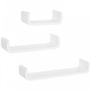 HOMCOM Floating Shelves - White
