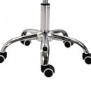 HOMCOM Faux Leather Height Adjustable Cosmetic Saddle Stool Beige