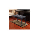 Faux Leather Piano Stool Bench Keyboard Bench with Storage Wooden PU Sponge Seat - Black