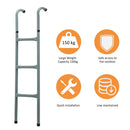 HOMCOM Trampoline Ladder 12/14ft Galvanized w/ Non-slip Mat |