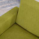 Kids Elevated Linen Upholstered Armchair Green