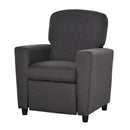 Single Seater Kids Sofa Chair with Footrest Recliner Upholstered Armchair for Children Playroom Bedroom Living room, Grey Linen