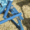 Outsunny Lounge Chair for Kids Recliner Foldable Portable with Adjustable Backrest Outdoor Beach Pool Camping 118 x 40 x 24cm Blue