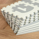 HOMCOM Kids Foam Puzzle Floor Tiles Baby Toddler Educational Play Mat 36 Pcs with Letters and Numbers Anti-slip Crawling Learning