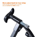 Foldable Indoor Bike Turbo Trainer Folding Exercise Fitness Training-Black