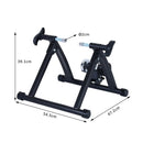 Foldable Indoor Bicycle Turbo Trainer Deluxe Fan Fly Wind Wheel-Black