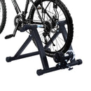 Foldable Indoor Bicycle Turbo Trainer Deluxe Fan Fly Wind Wheel-Black
