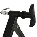 Indoor Bicycle Exercise Trainer w/ Bar Remote Control & Near-Universal Fit Black Magnetic Speed Bike Kinetic 5 Level Resistance