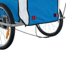 Elite 2-In-1 Bike Trailer for Kids Three-Wheel Bicycle Cargo Trailer & Jogger with 2 Safety Harnesses & Large Storage, Blue II Double Baby Bike Stroller Child Kids