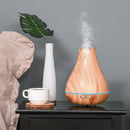 300ml Essential Oil Diffuser for Essential Oils Aromatherapy Diffuser Humidifier with Timer, 7 Colors Lights Changing, USB Connection, Auto-off for Home and Office, Wood Effect Brown & Water w/ Timer Auto Shutdown