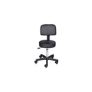 HOMCOM Swivel Gas Lift Stool Massage Beauty Salon Spa Chair Manicure Tattoo Stools Barber Adjustable Height-Black