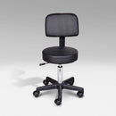 HOMCOM Swivel Gas Lift Stool Massage Beauty Salon Spa Chair Manicure Tattoo Stools Barber Adjustable Height-Black