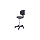 HOMCOM Swivel Gas Lift Stool Massage Beauty Salon Spa Chair Manicure Tattoo Stools Barber Adjustable Height-Black