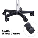 HOMCOM Salon Spa Swivel Saddle Stool Massage Beauty Therapy Gas Height Adjustable Chair - Black