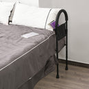 Steel Frame Bed Support Handle w/ Pocket Black