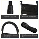 Steel Frame Bed Support Handle w/ Pocket Black