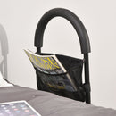 Steel Frame Bed Support Handle w/ Pocket Black