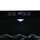 Homcom 16-Bottle Tempered Glass Mini Bar Cooler w/ LED Light Black
