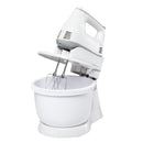 HOMCOM Electric Stand and Hand Blender with 6 Speed, Electric Hand Whisk, 3.4 Litre Mixing Bowl,