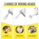 HOMCOM Electric Stand and Hand Blender with 6 Speed, Electric Hand Whisk, 3.4 Litre Mixing Bowl,