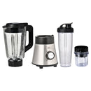 HOMCOM Blender Smoothie Maker Stainless Steel 900W Countertop Blender with 5 Speed Setting, Pulse Function, 1.5L Mix Cup, Portable Cup and Grinder for Ice, Fruit, Vegetable and Nut w/5 Fruit