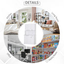 4-Door Wooden Multi Storage Kitchen Cabinet with Doors & Drawers - White