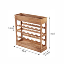 Wine Rack,70Wx22.5Dx70H cmx 24 Bottles  4-tier-Wood