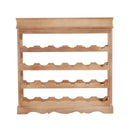Wine Rack,70Wx22.5Dx70H cmx 24 Bottles  4-tier-Wood