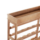 Wine Rack,70Wx22.5Dx70H cmx 24 Bottles  4-tier-Wood