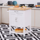 Kitchen Island W/ Drawer-White/Oak Colour