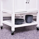 Kitchen Island W/ Drawer-White/Oak Colour