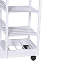 HOMCOM Kitchen Island, 74Wx37Dx76Hcm-White