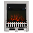 HOMCOM LED Flame Electric Fire Place - Silver