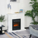 HOMCOM 2000W 5-Level MDF Electric Fireplace Heater with Remote White