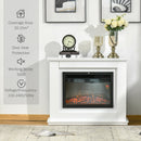 HOMCOM-Electric Fireplace Suite with Remote Control, 1kW/2kW Freestanding Fireplace Heater with Flame Effect, Overheat Protection, 7-day Programmable Timer Safe Cut-Off