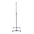 Clothes Hanger W/Wheels, Heavy Duty-Silver/Grey