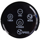 HOMCOM ABS 3-Speed Oscillating Tower Fan w/ Remote Black