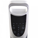 HOMCOM 40W Wind Speed Adjustable ABS Quiet Oscillating Tower Fan w/ Remote Silver