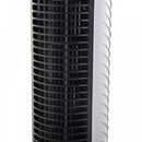 HOMCOM 40W Wind Speed Adjustable ABS Quiet Oscillating Tower Fan w/ Remote Silver