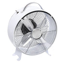 HOMCOM 26cm Electrical Table Desk Fan with 2-Speed  Portable Personal Cooling Fan for Home Office Dorm, White Office,White