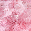 4FT Pop-up Artificial Christmas Tree Holiday Xmas Holiday Tree Decoration with Automatic Open for Home Party, Pink w/